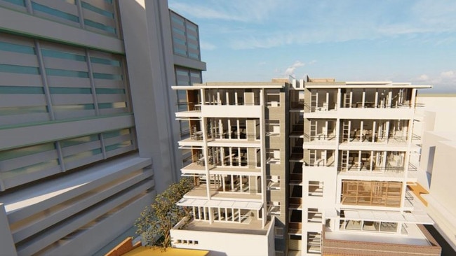 An artist’s impression of the proposed block. Picture: Wolski Coppin Architecture