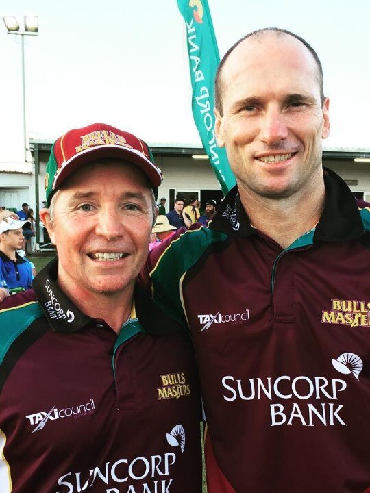 Green and Bowman at the 2017 Bulls Masters. Photo: Instagram / plgrn07