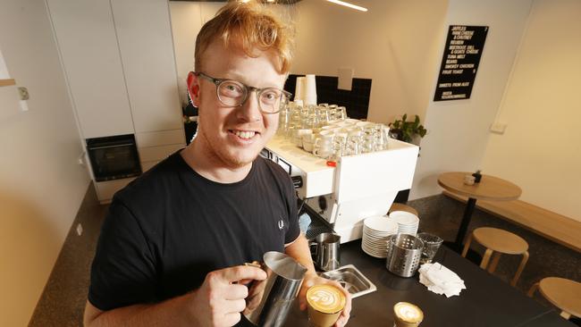 Dan Dick has just opened Nigel Cafe — named after his grandfather. Picture Norm Oorloff