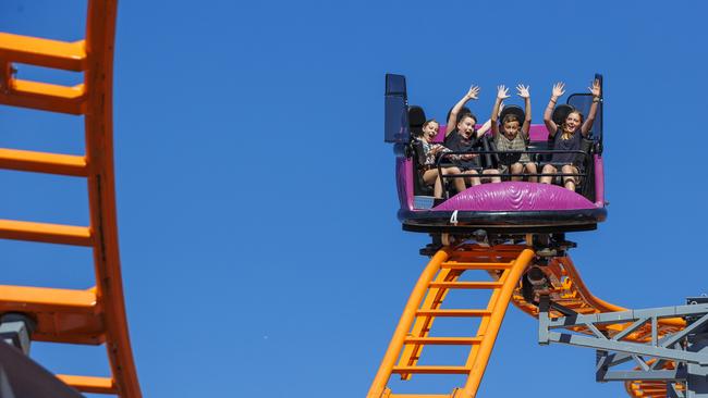 Enjoy rides such as the Dingo Racer during a day out at Aussie World. Picture Lachie Millard