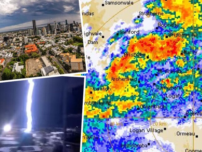 Wild storms have produced 200,000 lightning strikes across SEQ.