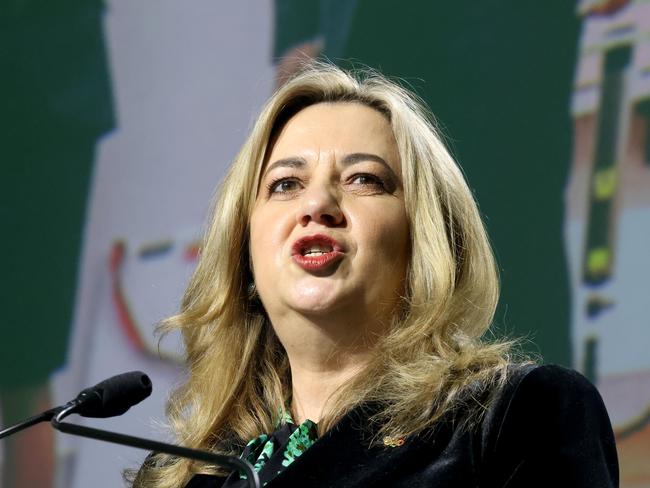 Premier Annastacia Palaszczuk at the Property Council of Australia's 'The Green and Gold Runway' 10 Years To Go Olympics, South Bank Brisbane, on Friday 22th July 2022 – Photo Steve Pohlner