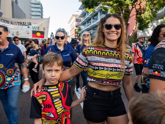 NAIDOC march, 2024. The theme this year is 'Keep the fire burning: Blak, loud and proud'. Picture: Pema Tamang Pakhrin