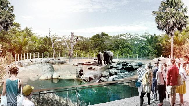 Artist's impressions of Sydney Zoo, proposed for Bungarribee Super Park near Blacktown.