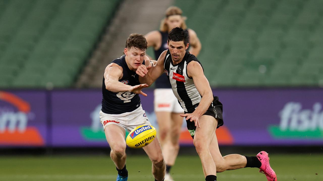 Our tipsters are predicting a close one when these arch rivals clash on Sunday. Picture: Michael Willson/AFL Photos via Getty Images