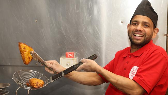 Cafe Taj Express owner and chef Mohan Chaisir. Picture: Alison Wynd.