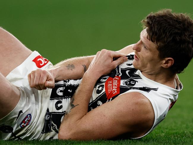 Brody Mihocek is expected to be ruled out for the remainder of the AFL season. Picture: Michael Willson/AFL Photos via Getty Images