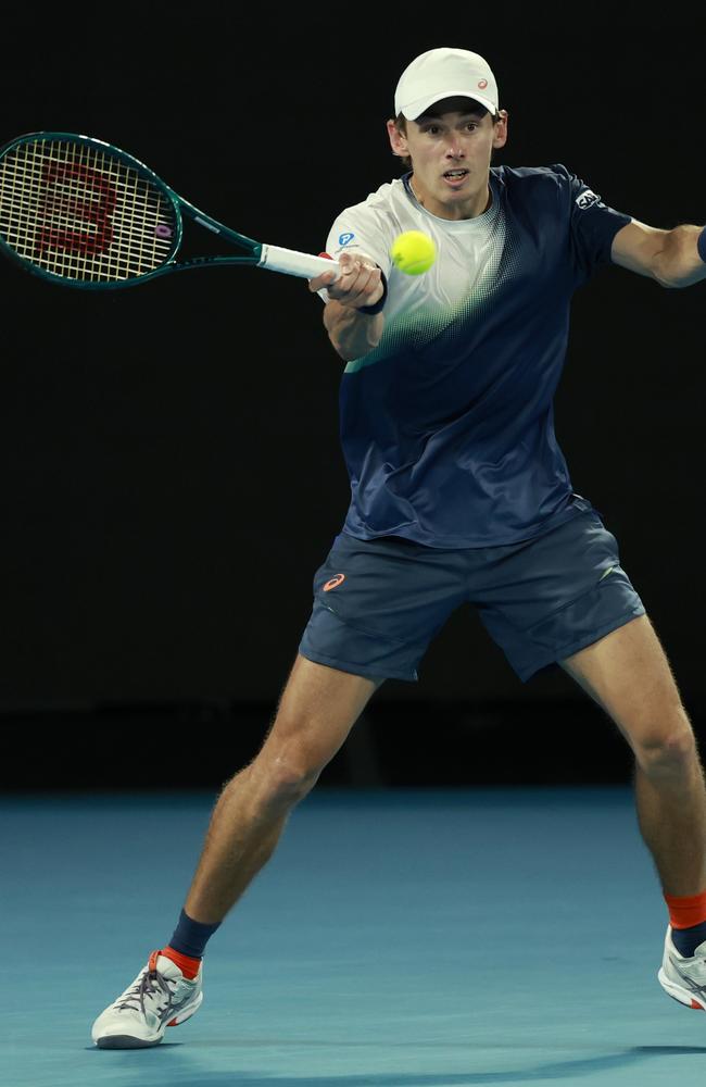 Alex de Minaur is through to the quarterfinals. Picture: Darrian Traynor/Getty Images.