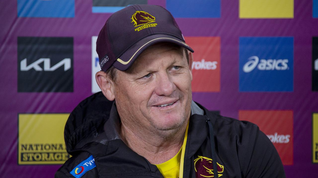 Brisbane Broncos head coach Kevin Walters talking to the media after a training session on Friday 2 September 2022. Picture: Jerad Williams