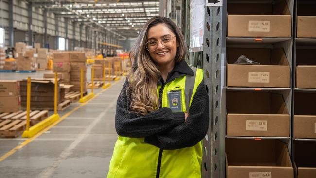 Cotton On Customer Planning manager Rebecca Campbell said working in the supply chain industry had “endless” opportunities. Picture: Brad Fleet