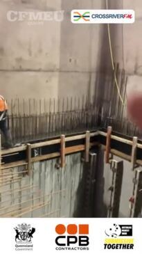 CFMEU footage of 'unsafe work' on Cross River Rail project