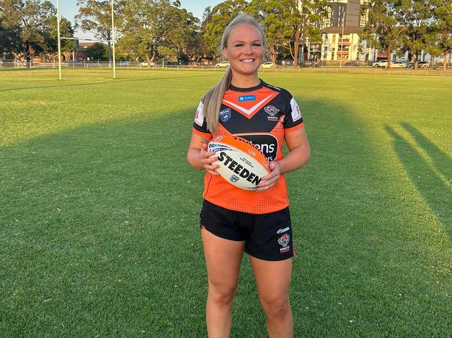 Abbie Hamilton of the Wests Tigers Lisa Fiaola Cup side. Photo: Contributed