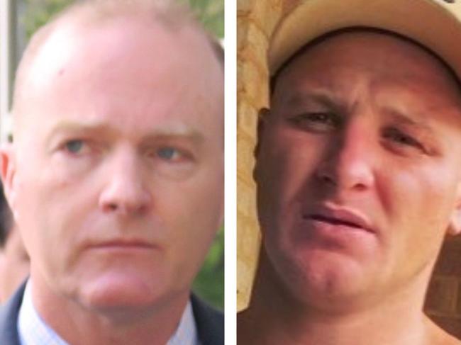 Sergeant Matthew Kelly (left) has been found guilty of the negligent death of Jack Roberts (right) following a crash at Blue Haven. Picture: supplied