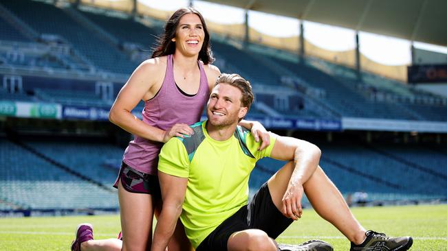 Australian Rugby Sevens stars Charlotte Caslick and fiance Lewis Holland represented Australia and Stanthorpe at the recent Tokyo Olympics. Picture: Justin Lloyd / News Corp Australia