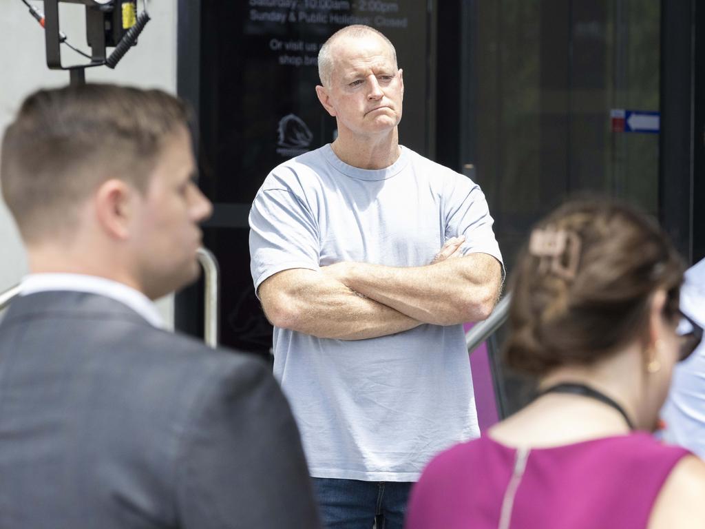 Brisbane Broncos Coach Michael Maguire arrives for his first day at Red Hill, Wednesday, October 23, 2024 – Picture: Richard Walker