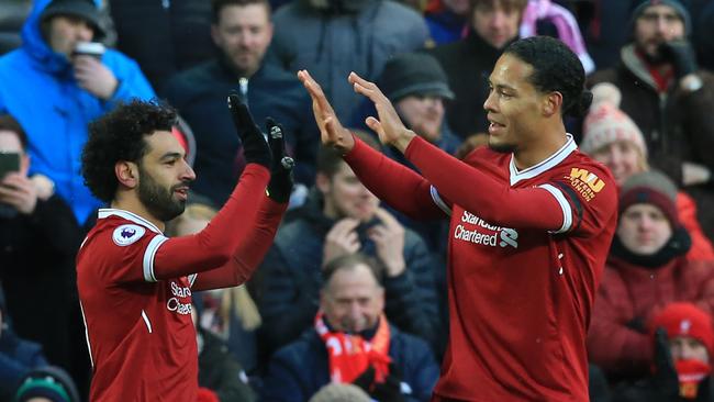 The acquisitions of Mohamed Salah (L) and Virgil van Dijk have seen Liverpool spend more than any other Premier League club on agent fees in 2017
