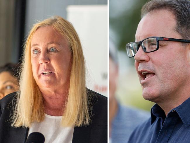 The CLP's Tina MacFarlane and Labor's Luke Gosling are expected to debate the big issues at the Hotel Darwin on Thursday. Picture: File.