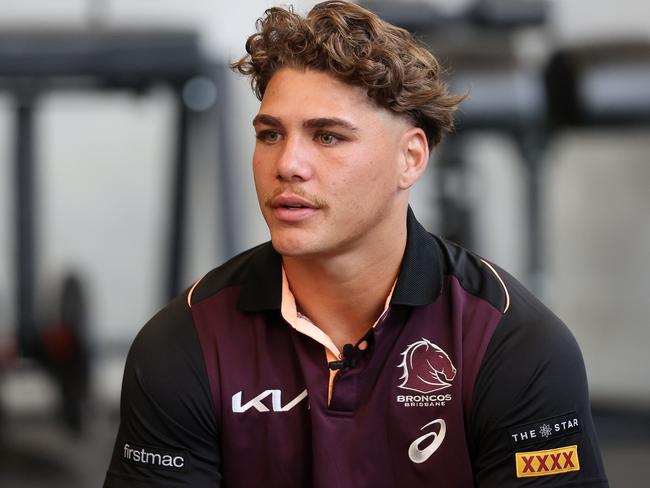 Reece Walsh at Brisbane Broncos HQ, Red Hill. Picture: Liam Kidston