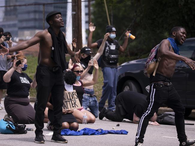 Protesters in South Carolina. Picture: AP