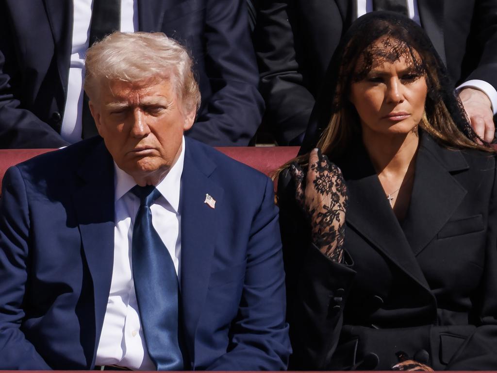 Is Donald Trump reflecting on his decision to ignore the dress code or his tense conversation with President Zelenskyy? Picture: Dan Kitwood/Getty Images