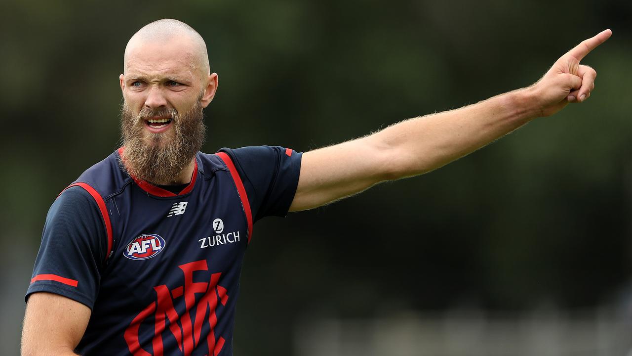 Melbourne rcukman Max Gawn had a win with his talented filly Kuramae at Flemington. Picture: Getty Images