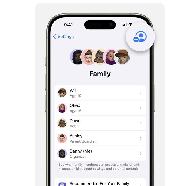 Apple already allows parents to set up child accounts but the process will be improved.