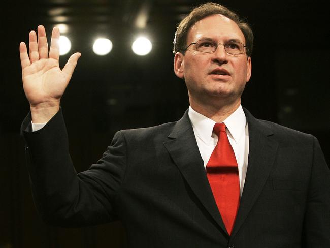 Samuel Alito at his Senate confirmation hearing in 2006.