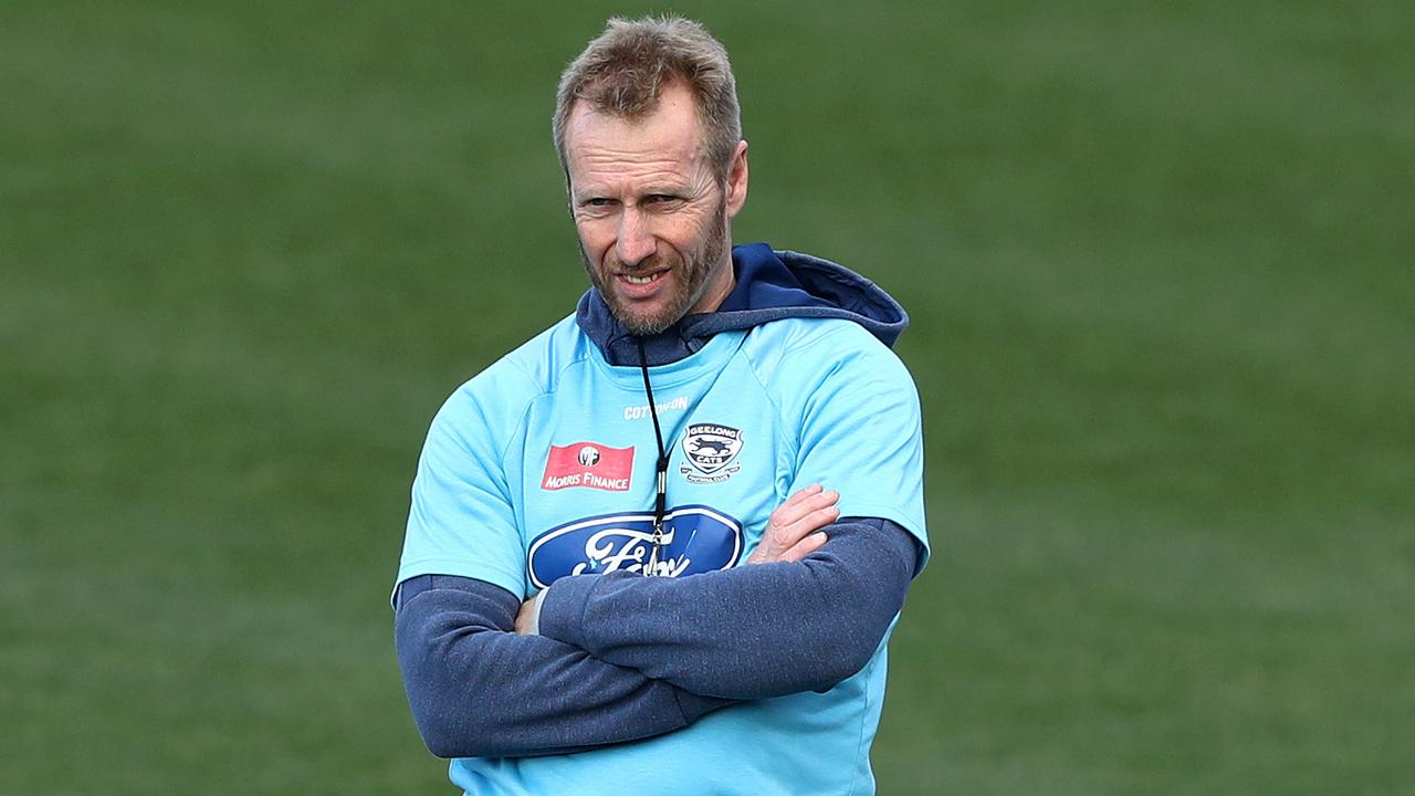 West Coast is interested in long-time Geelong assistant Matthew Knights. (Photo by Robert Cianflone/Getty Images)