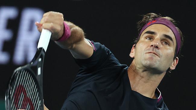 Roger Federer is through to the second round of the Aus Open. Picture: Michael Klein