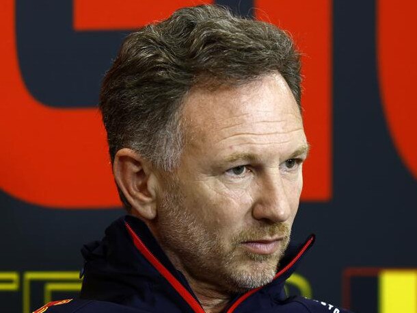 SPA, BELGIUM - JULY 28: Red Bull Racing Team Principal Christian Horner attends the Team Principals Press Conference after practice ahead of the F1 Grand Prix of Belgium at Circuit de Spa-Francorchamps on July 28, 2023 in Spa, Belgium. (Photo by Francois Nel/Getty Images)