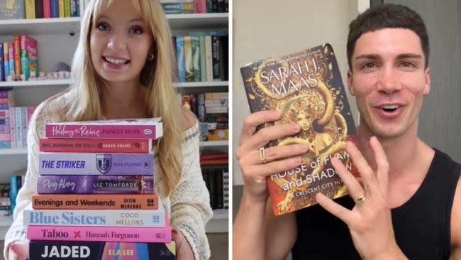 The best BookTok books to read now. Picture: TikTok/@freyavalerio, @jaydenkoulo.