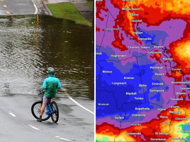 A severe weather and flood warning has been issued as heavy rainfall continues to batter Australia’s sunshine state.