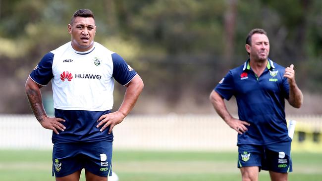 The side begin training on the same day a heatwave is expected to hit Canberra. Picture Kym Smith