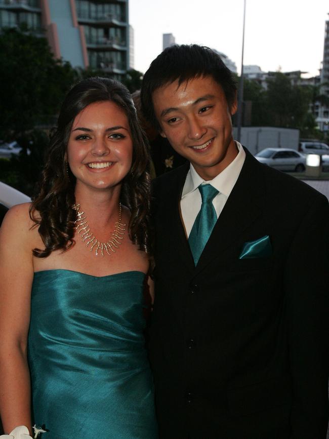 Emmanuel College formal at the Gold Coast International hotel. Rachel Peacock and Keith Willis (l to r).