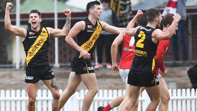 Glenelg kept its slim finals hopes alive. Picture: Mark Brake/AAP