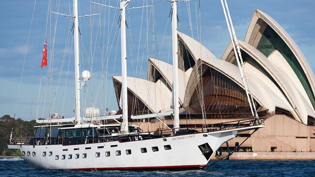 Matt Wright and family are enjoying a break on the Southern Cloud yacht.