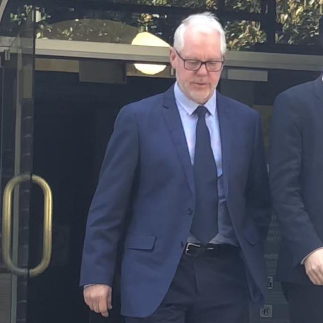 Matthew Page, 62, of Newport, leaving Manly Local Court on Thursday. Picture: Manly DailyJim O'Rourke