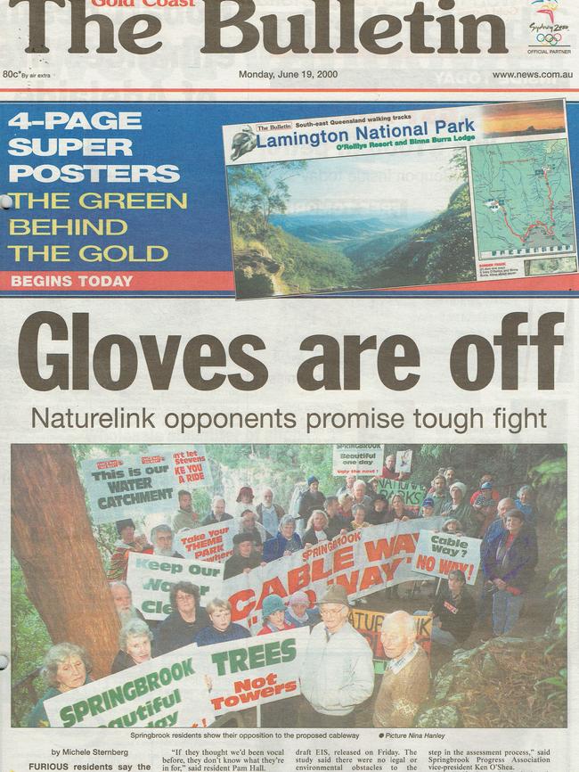 Gold Coast Bulletin front page June 19, 2000, June 19.