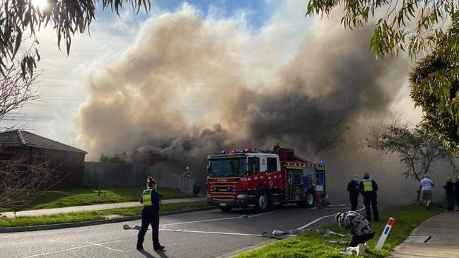 A Cranbourne West woman has been charged with attempted murder following a suspected stabbing and house fire on September 2. Picture: Mark Mathews