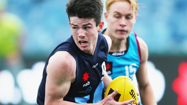 Andrew Brayshaw in action for Vic Metro during the under-18 national championships.