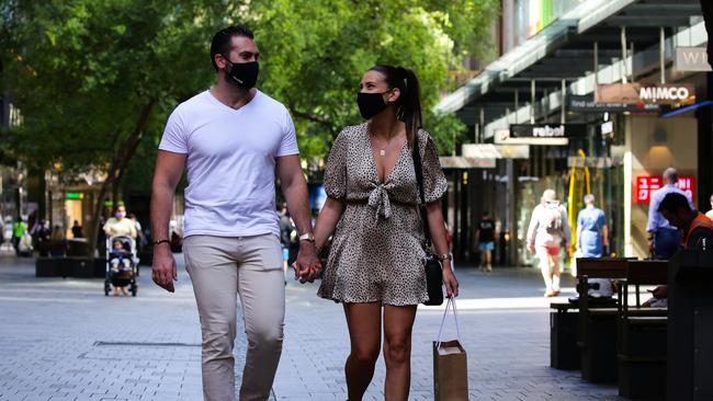 The latest Westpac-Melbourne Institute consumer sentiment index fell 4.5 per cent to a position of 107 in January. Picture: NCA NewsWire / Gaye Gerard