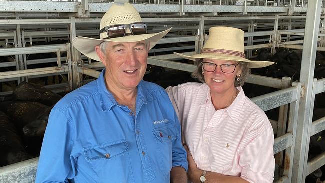 Guy and Suz Lord travelled from Walcha in northern NSW to Wodonga for the opening day of sales on January 5. Picture: Fiona Myers