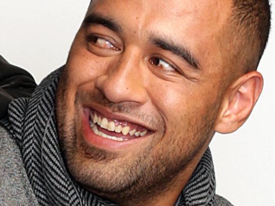 NRL Bulldogs (l to r) Frank Pritchard & Sam Kasiano at a fashion photo shoot at Mondo Studios in Waterloo.