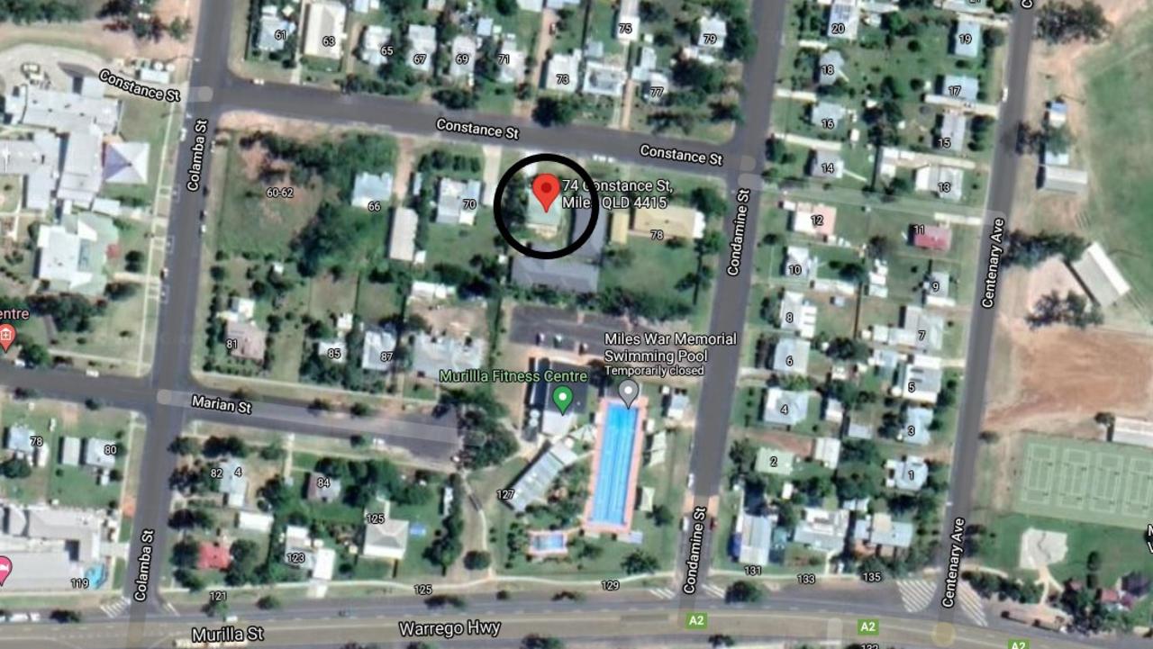 NEW REAL ESTATE: Western Downs Regional Council has approved an extension for the development of a unit block near the Miles CBD. Picture: Google Maps