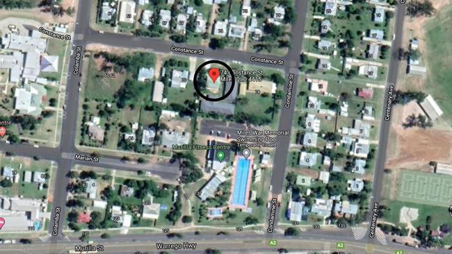 NEW REAL ESTATE: Western Downs Regional Council has approved an extension for the development of a unit block near the Miles CBD. Picture: Google Maps