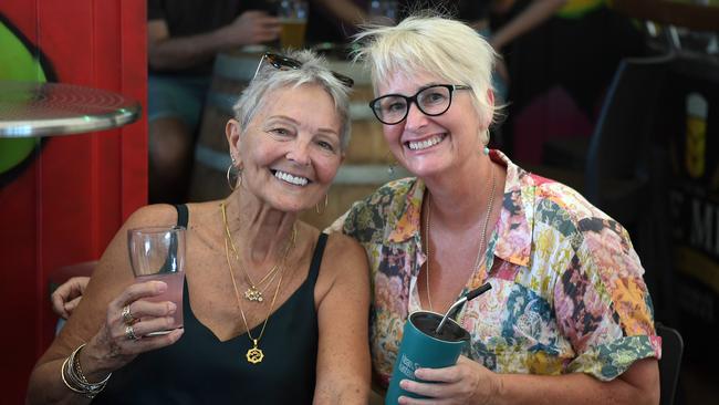 Trish Murray and Marie Hestlow at the newly reopened One Mile Brewery. Picture: (A)manda Parkinson