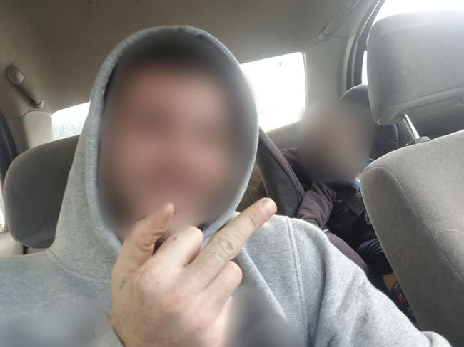 An image from the social media account of the man charged with the murder of Sean McKinnon.