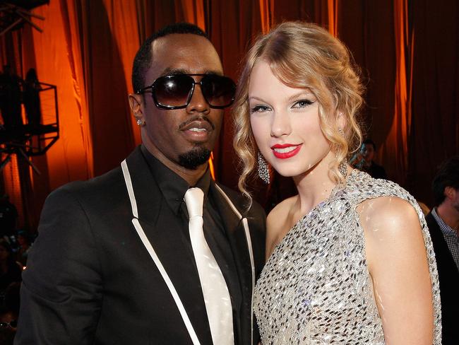 Sean "Diddy" Combs (L) and Taylor Swift pose at the 2009 MTV Video Music Awards at Radio City Music Hall in New York City. Picture: Christopher Polk/Getty Images