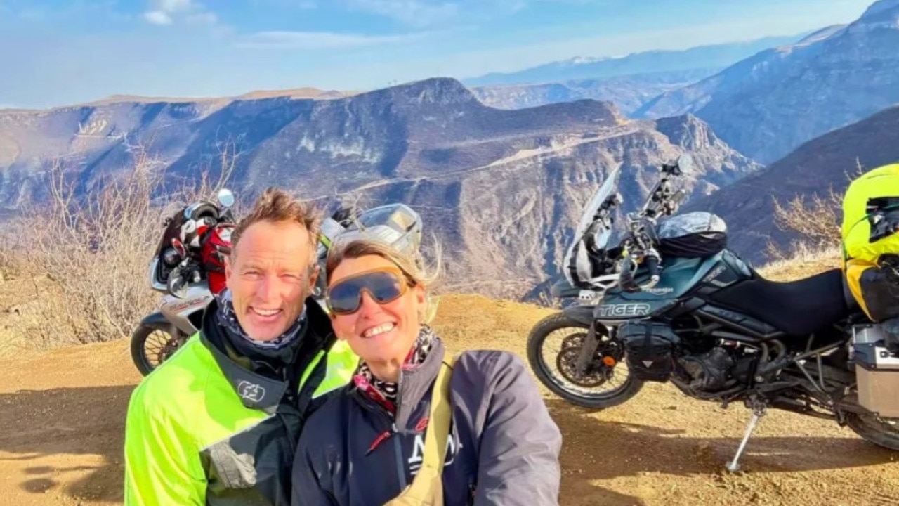 The couple had been on a round-the-world motorcycle trip. Picture: Facebook/PPK2K RTW Motorcycle Mission