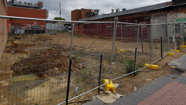 The old Dakota nightclub site in Maroondah Hwy, Ringwood remains empty. Picture: Kiel Egging.